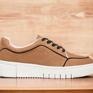 SOUL Naturalizer Brown Suede Sneakers with Black Trim